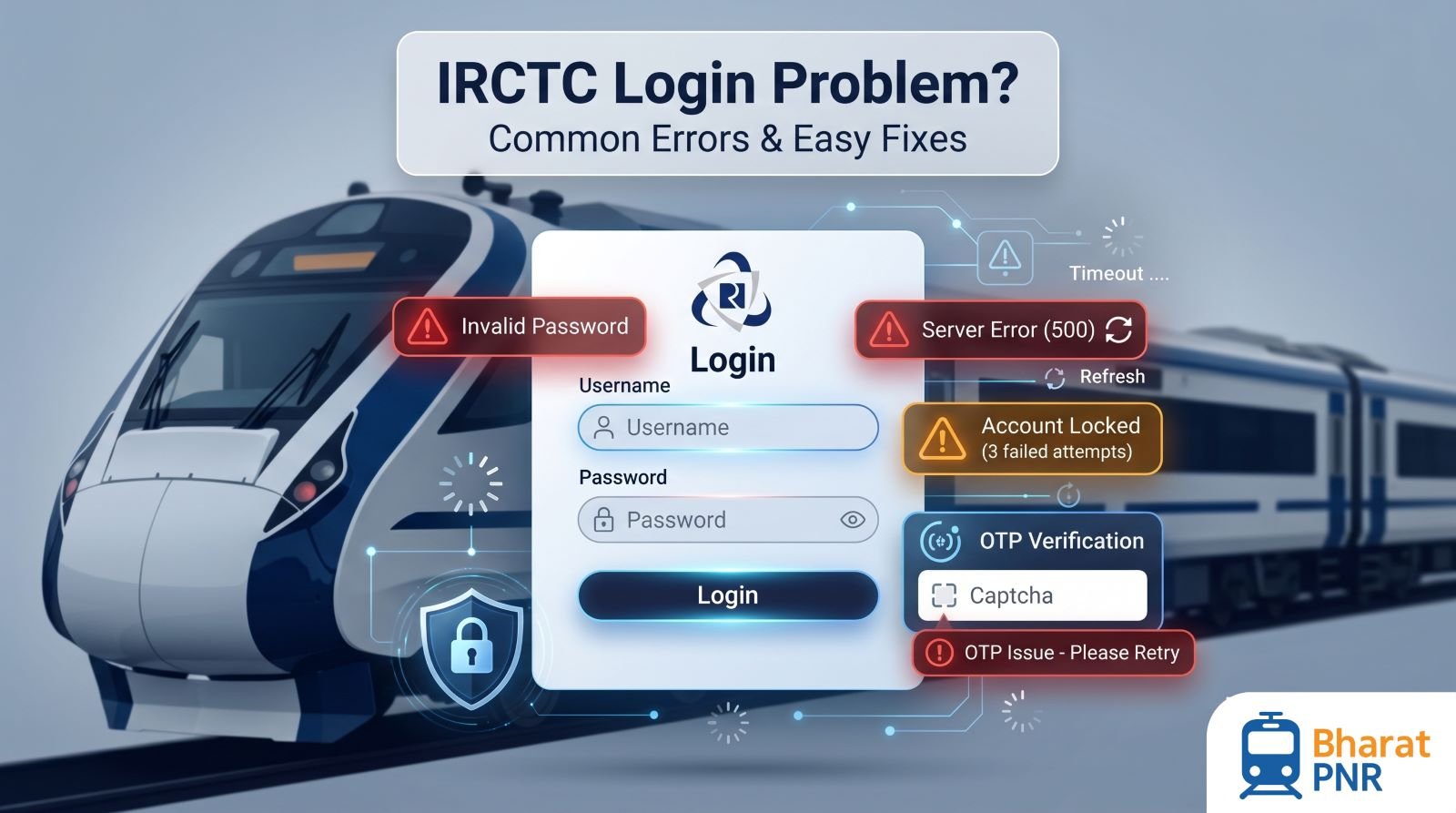 IRCTC Login Problem? Common Errors, OTP Issues & Fixes