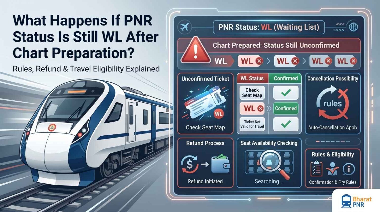 PNR Status Still WL After Chart Preparation? What Happens Next