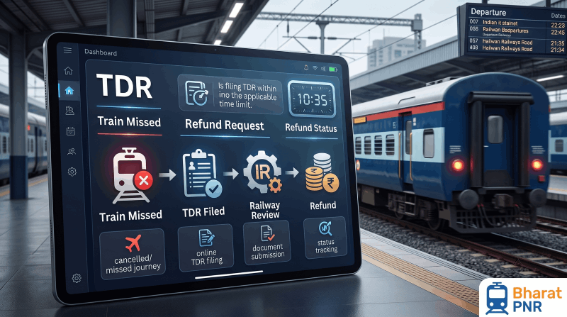 Train Missed? TDR Filing Process & Refund Rules Explained