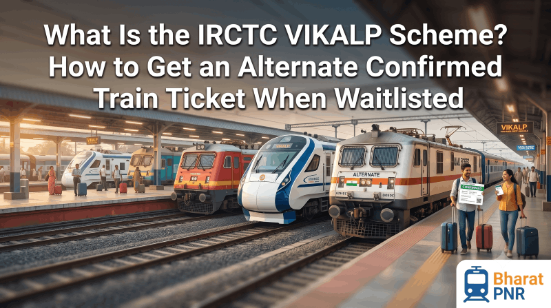 What Is the IRCTC VIKALP Scheme? How to Get an Alternate Confirmed Train Ticket When Waitlisted
