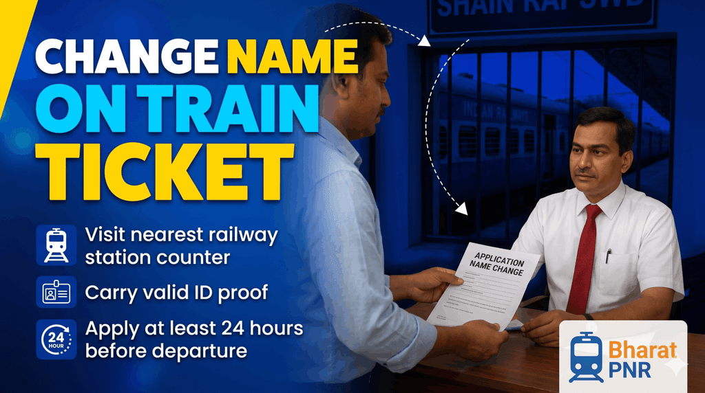 How to transfer a confirmed train ticket and change passenger name