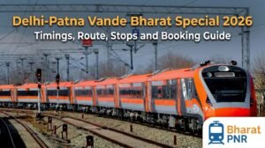 Vande Bharat Festival Special train between Delhi and Patna for Diwali and Chhath 2026